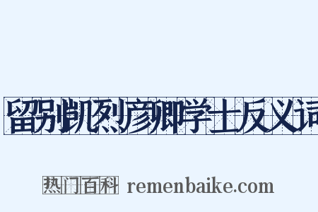 留别凯烈彦卿学士反义词是什么意思的图片